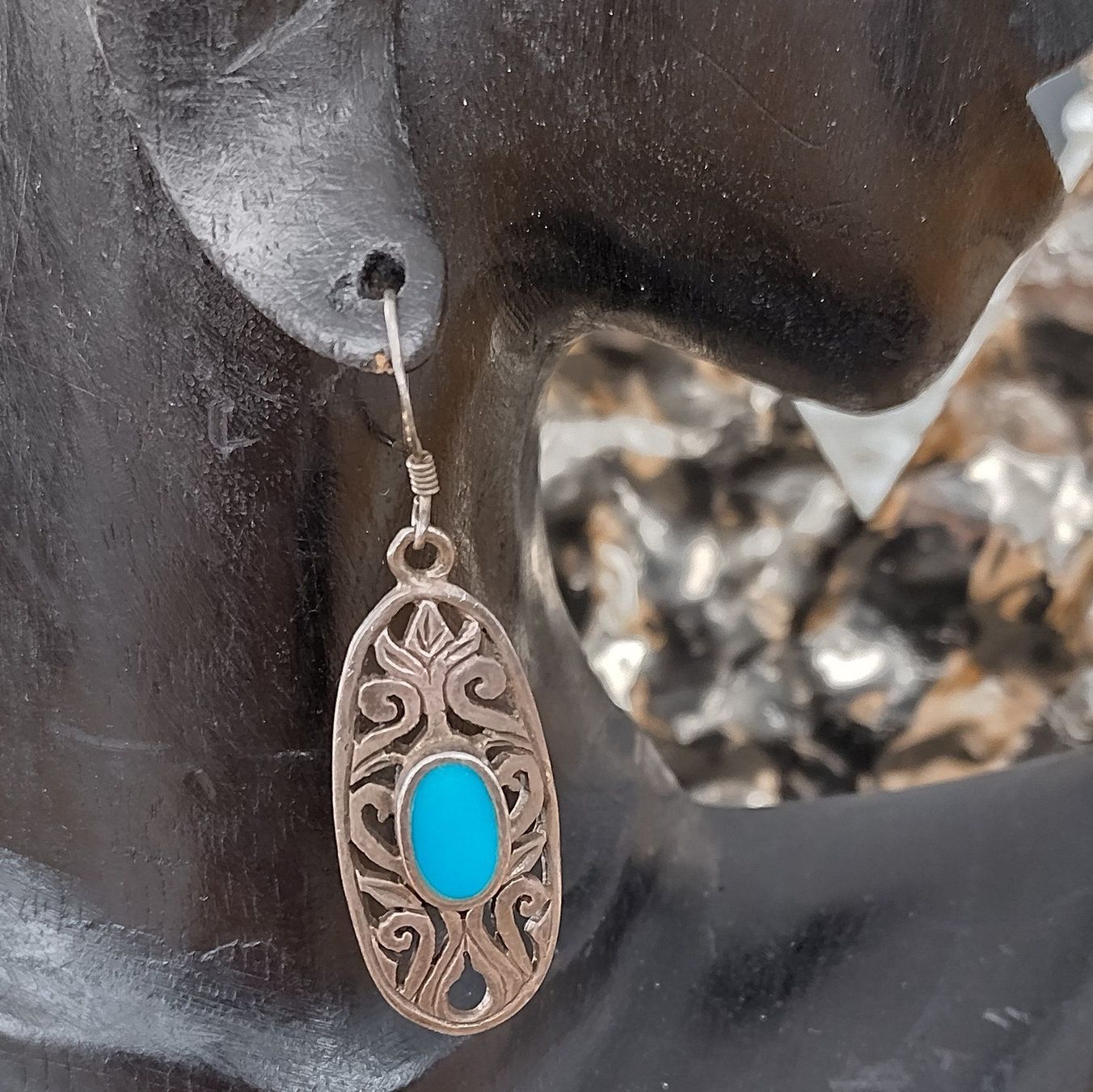 Orecchini pendenti & Orecchini a lobo: OHRRINGE MIT TÜRKIS IN 925 SILBER – Usato da Romanshorn venduto da BoutiqueA 4