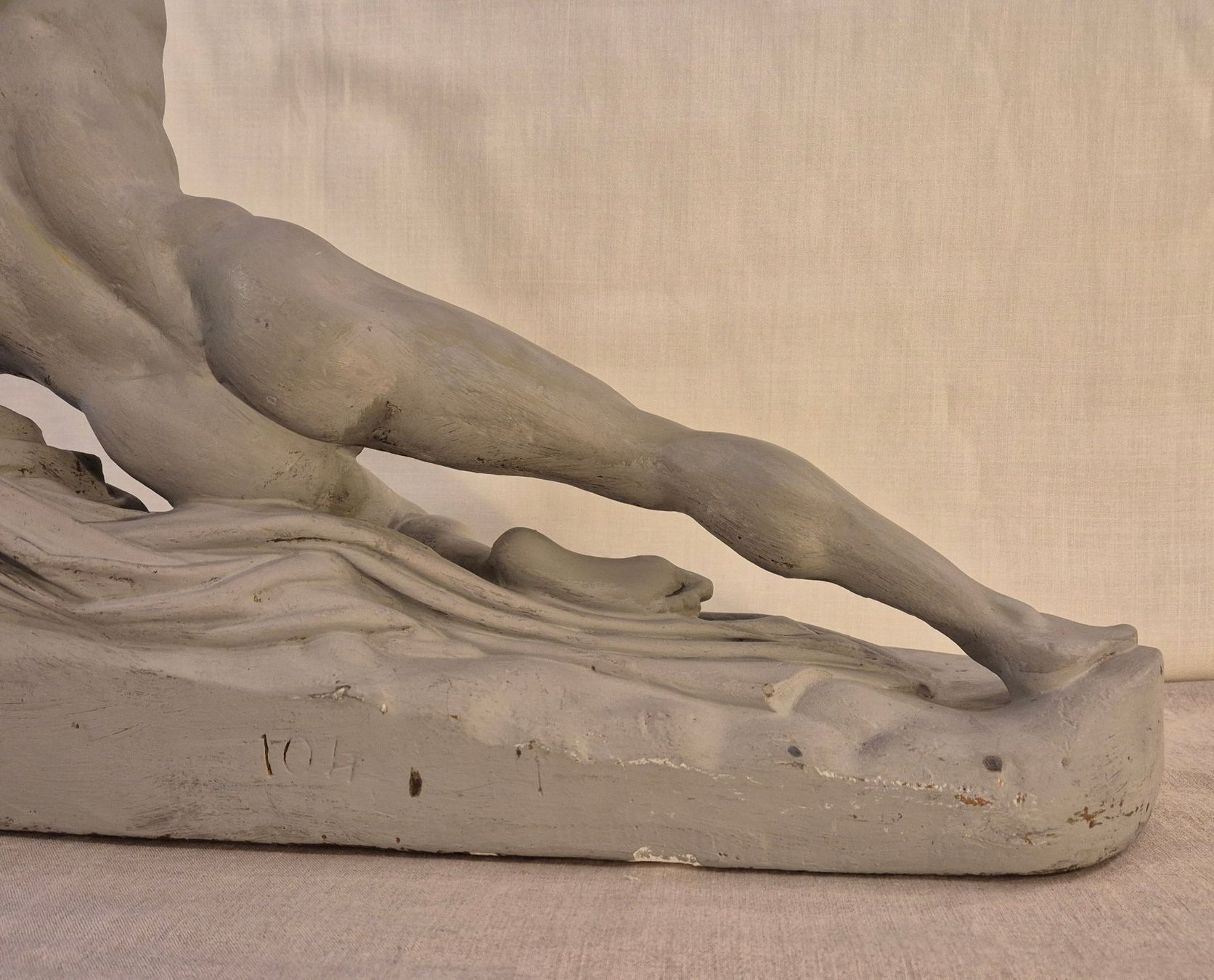 Sculture & Statue: Antiker Akt eines Athleten/Mannes, Gips – Usato da Luzern venduto da Louis-XVI 4