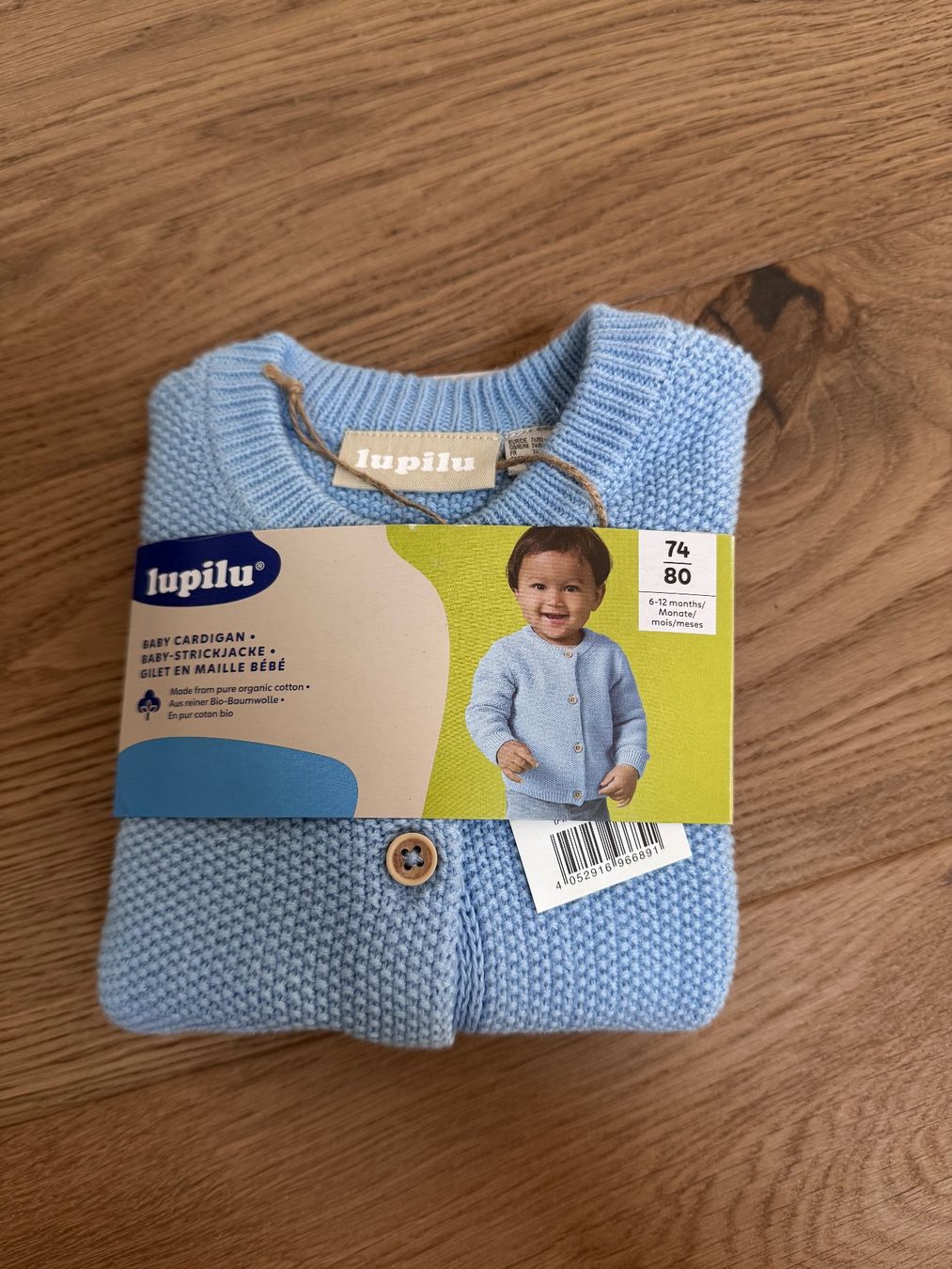 Jacken & Mäntel: Strickjacke hellblau Grösse 74/80 neu – Neu und originalverpackt aus Walenstadt von simst