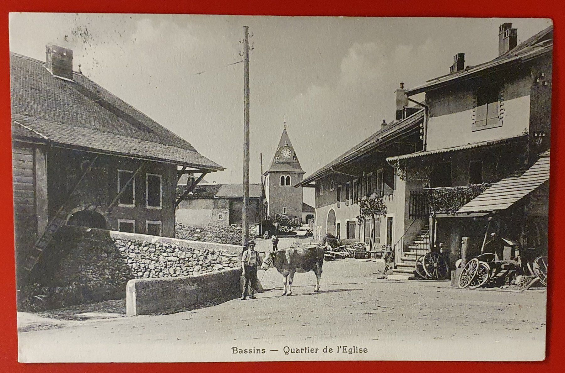 Ansichtskarten: Bassins 1915 - Dorfpartie – Gebraucht aus Kreuzlingen von Rschweiz1