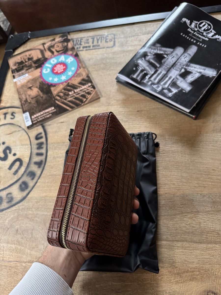 Zigarren: Cigar Case Croco Leather – Neu (gemäss Beschreibung) aus Seuzach von Wolf936 4