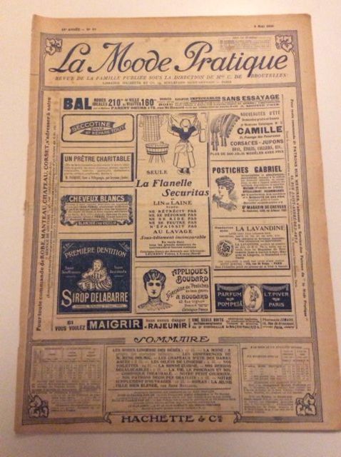 Zeitschriften & Magazine: Journal sur la Mode 1909 – Gebraucht aus Genève von edelweiss1900 1