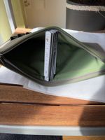 Bvlgari Etui Leder Grau Gruen Neuwertig