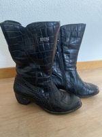 Ixs Motorrad Leder-Stiefel Gr. 40 schwarz