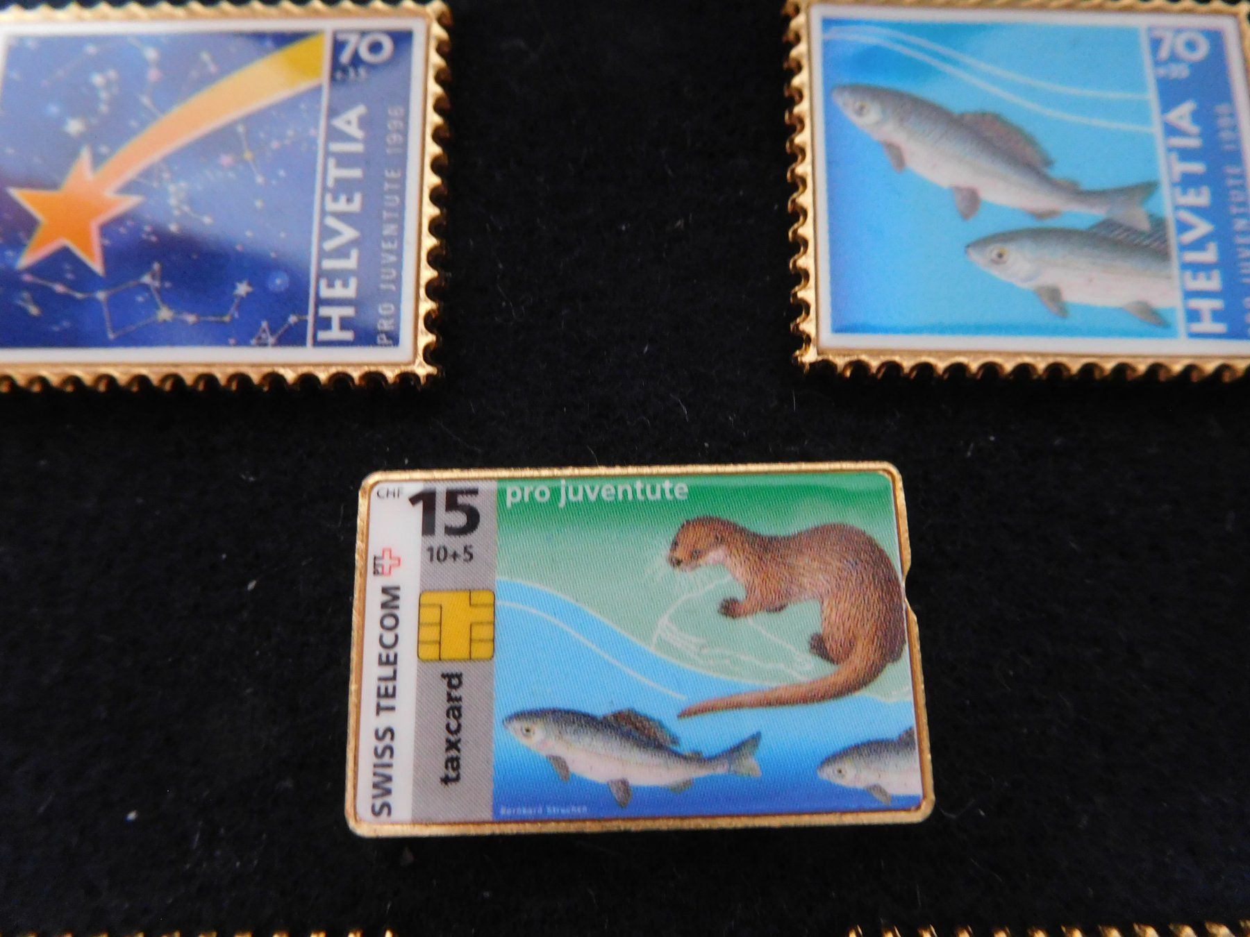 Alle Briefmarken: Fisch Pin Äschen Pro Juventute – Gebraucht aus Wallbach von Pitralon1 3