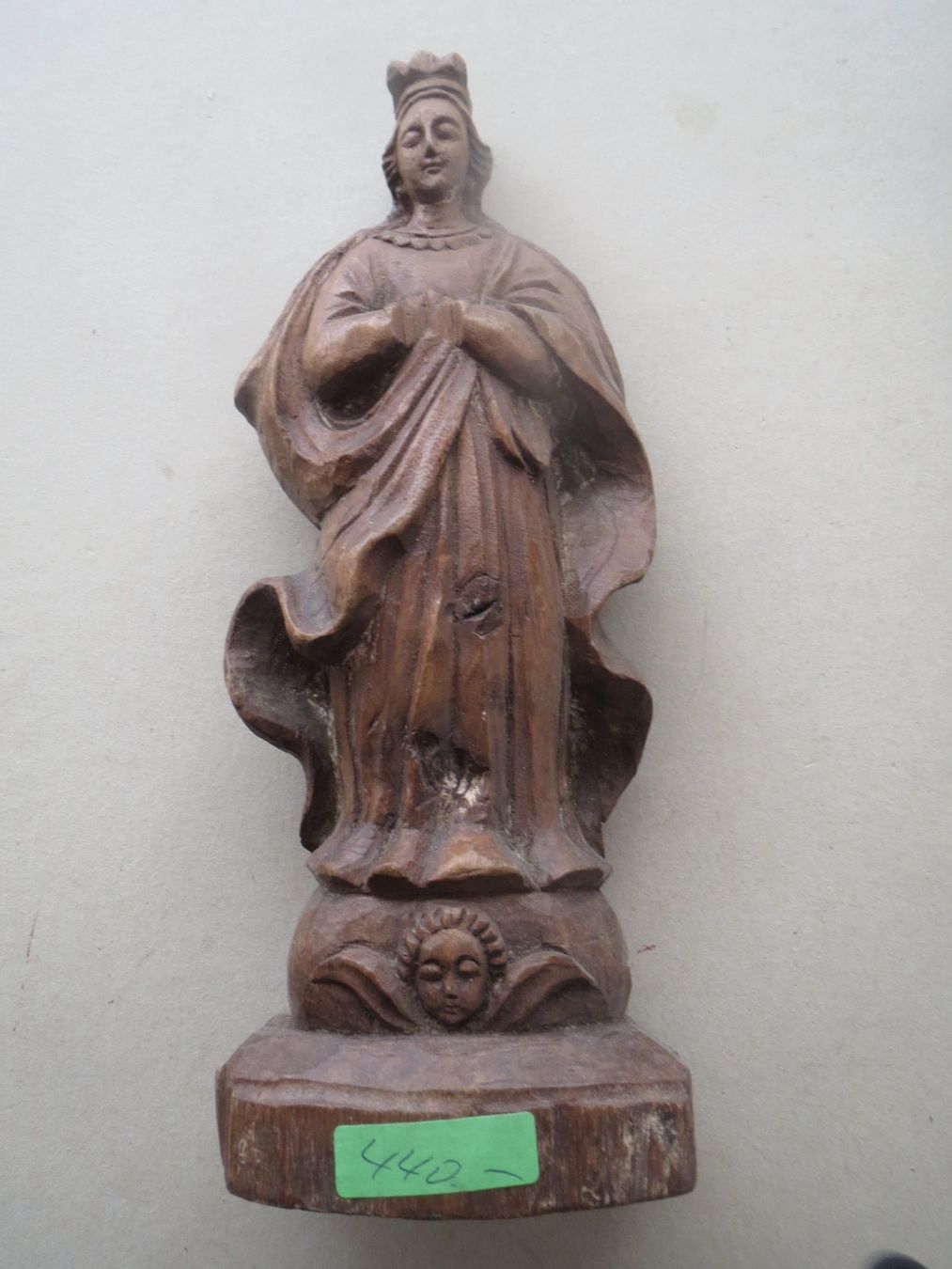 Statuette: Antike Holzfigur Madonna mit Kind, geschnitzt – Usato da Tagelswangen venduto da Miski