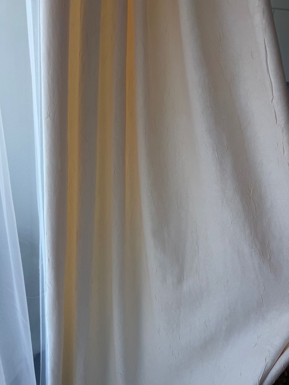 Rideaux: Vorhang beige mit Wellenband – D'occasion à Worblaufen par hom_kww8 4