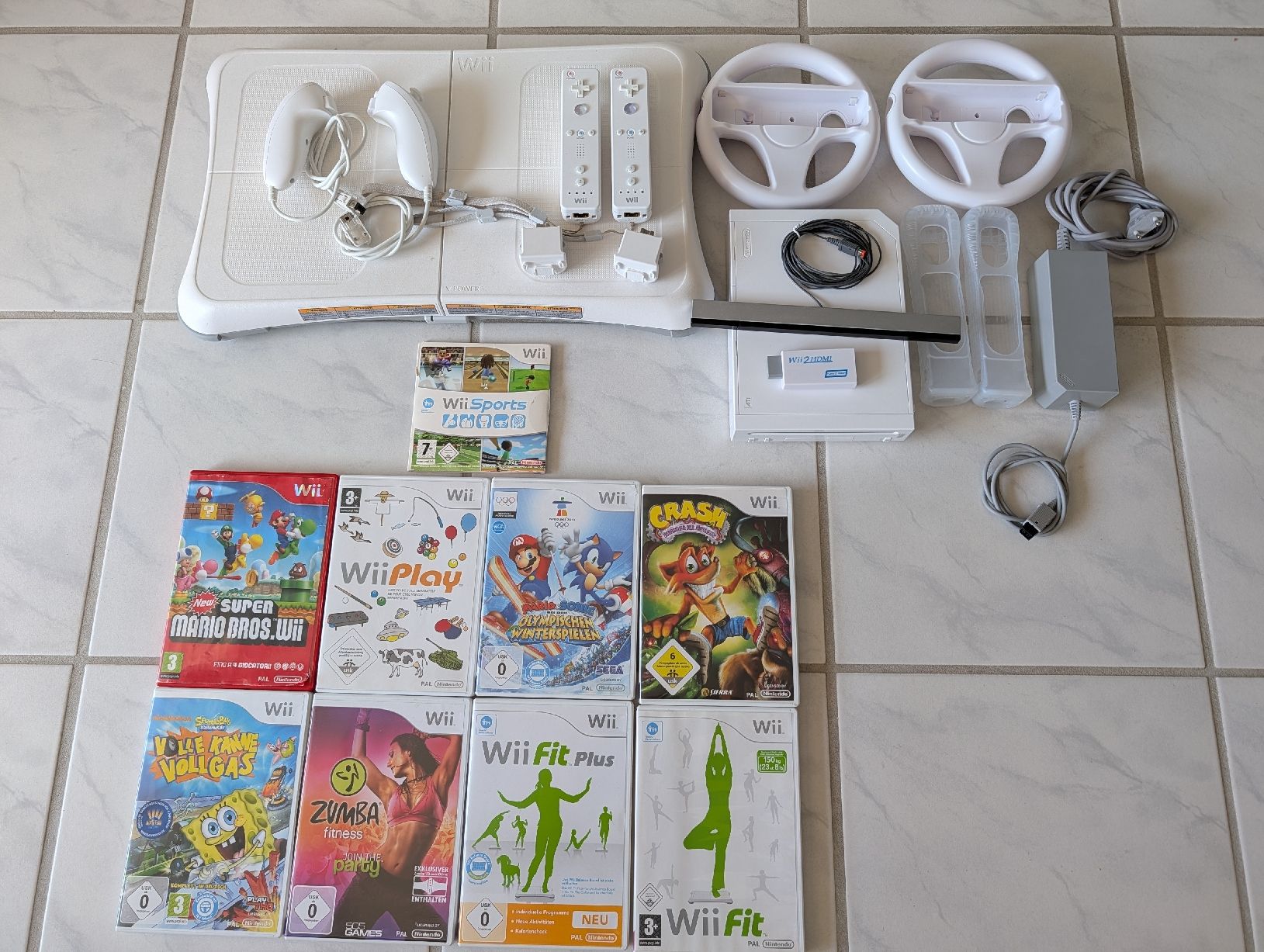 Nintendo Console: Nintendo Wii Mega Pack.9 Spiele, 2 Controller, Balance Board – Usato da Villigen venduto da yandel08