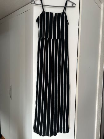 Jumpsuit gestreift schwarz weiss Träger guter Zustand