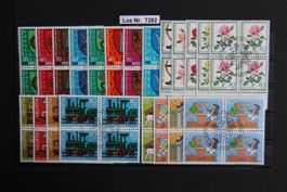 PJ 1980-84 Serien Viererblöcke ET gestempelt        Los 7282
