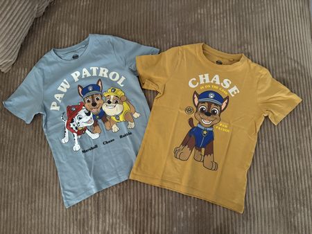 Paw Patrol, 2 T-Shirts, Gr. 122, Baumwolle