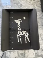 Baby Changing Table with Wheels Black Giraffe Motif as New