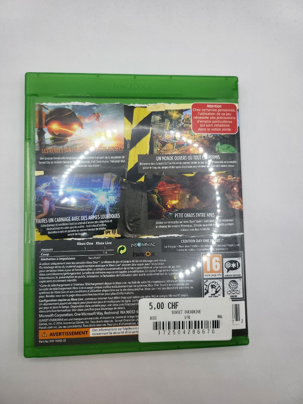 Giochi: Sunset Overdrive Xbox One – Usato da Lausanne venduto da CashngoLausanne 1