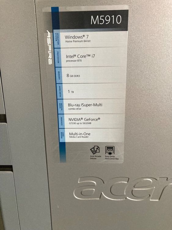 Acer PC: Acer Aspire M5910 Computer – Usato da Meierskappel venduto da mar_qn5m 4