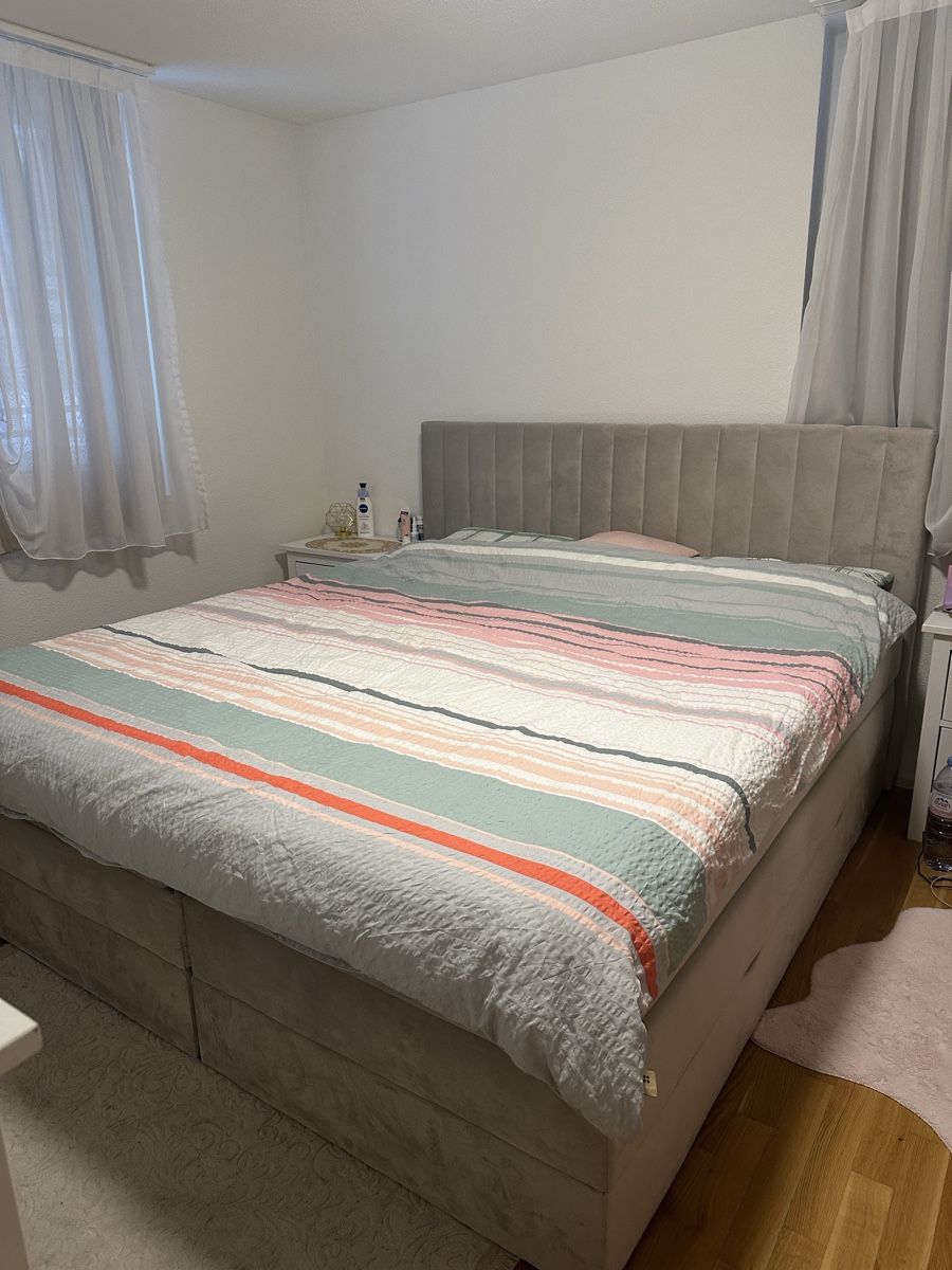 Betten: Boxspringbett 180x200 Beige – Gebraucht aus Niederwangen BE von tin.ma 2