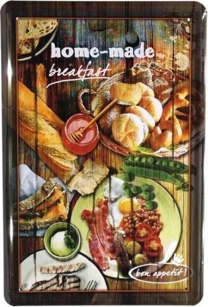 Insegne: Blechschild-HOME MADE BREAKFAST-BON APPE – Nuovo e nell'imballaggio originale da Rupperswil venduto da big-one-sale