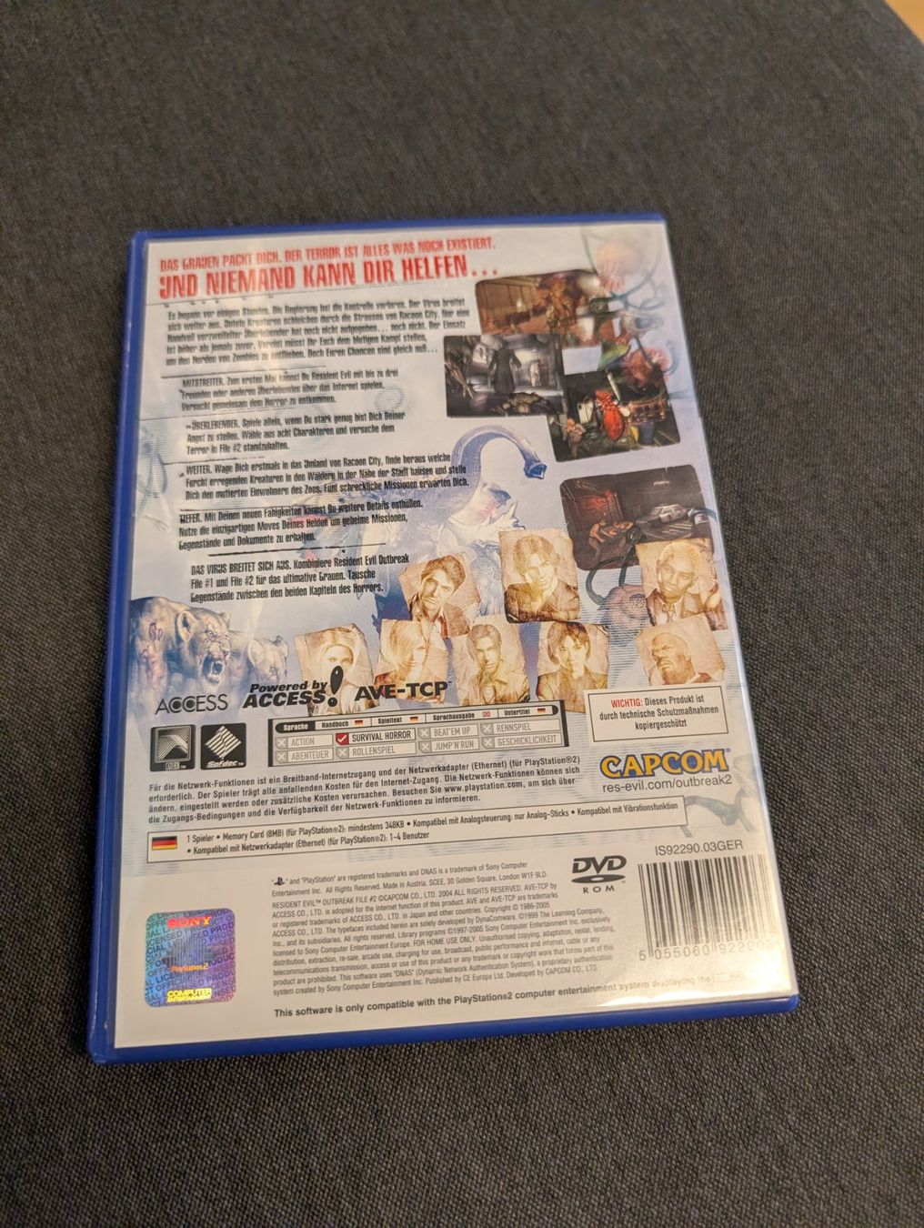 Giochi: Resident outbreak file 2 Sony playstation 2 – Usato da Giubiasco venduto da Ticinerd 1