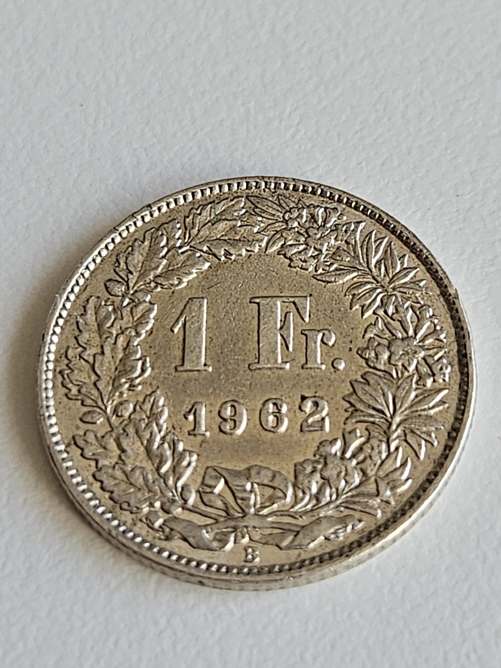 Alle Münzen: 1 Frank 1962 – Gebraucht aus Pfäffikon ZH von Mrt. 1