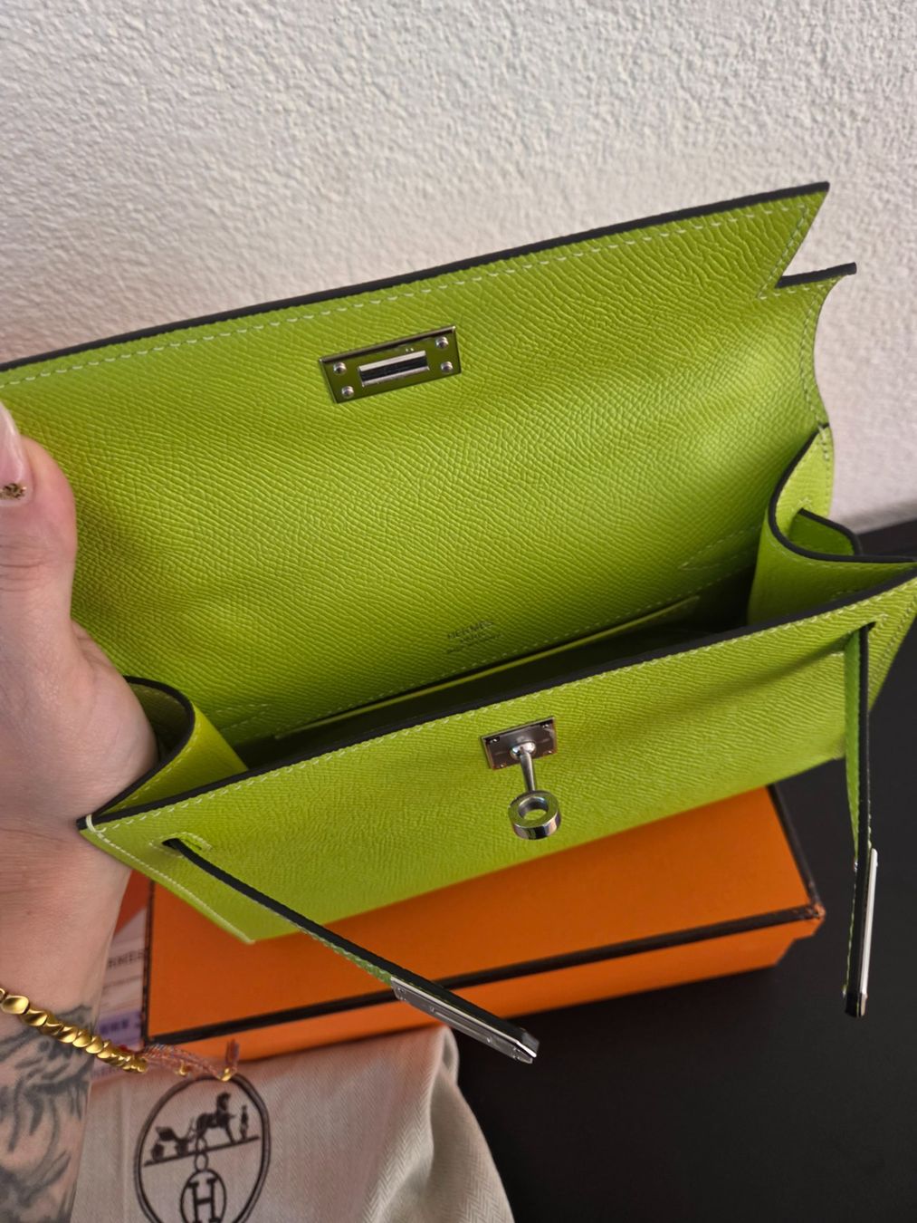 Hermès Borse da donna: Hermès Kelly Mini Grün – Usato da Fahrwangen venduto da esmee648 1