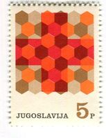 Briefmarke "Rotes Kreuz". Jugoslawien