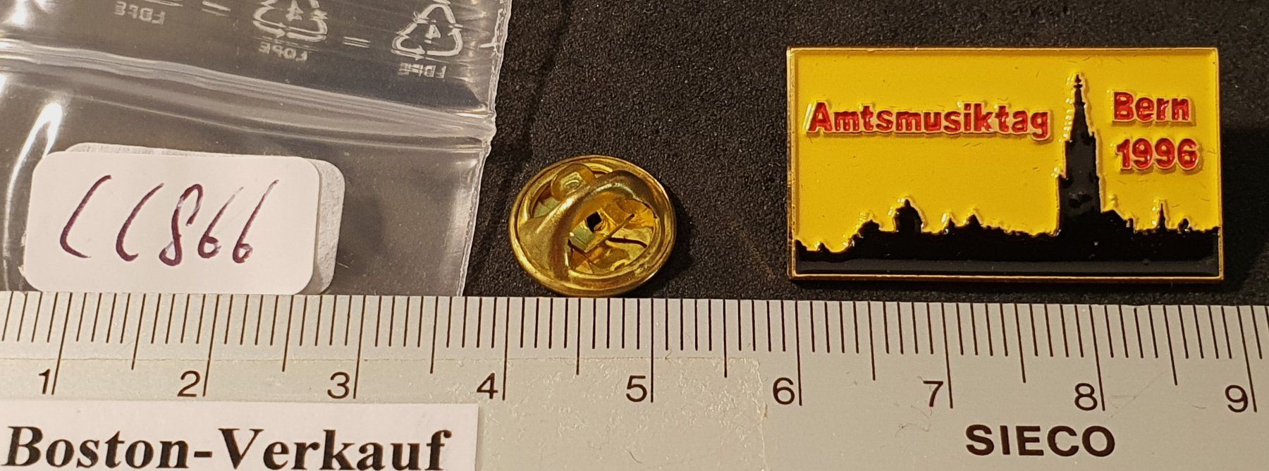 Placchette & Badge: CC866 - Pin Amtsmusiktag Bern 1996 – Usato da Reinach BL venduto da Boston-Verkauf 1
