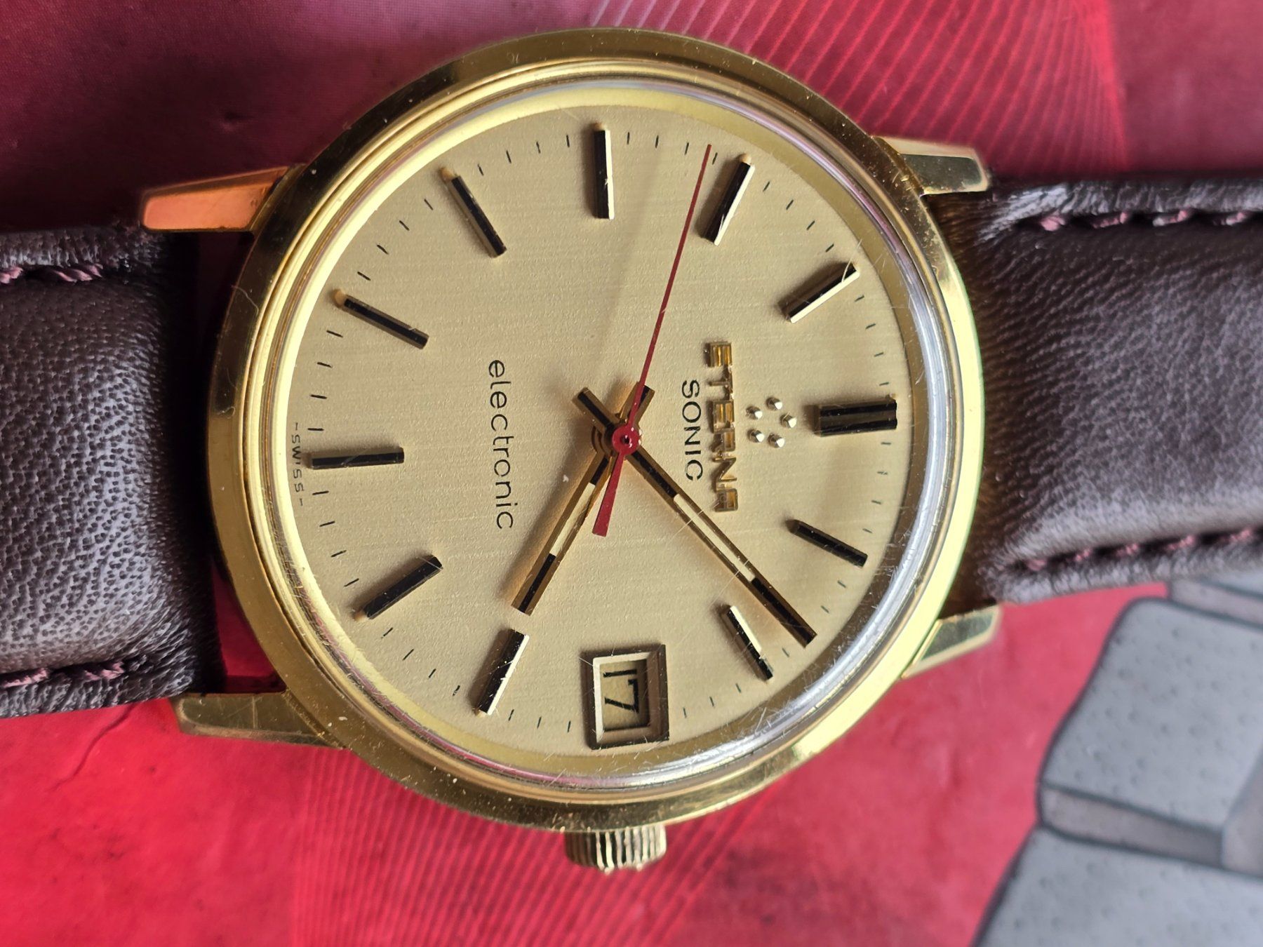 Eterna Orologi: 193 Eterna Sonic Electronic Date aus 1970 Traumhaft – Usato da Muri AG venduto da Corredor 1