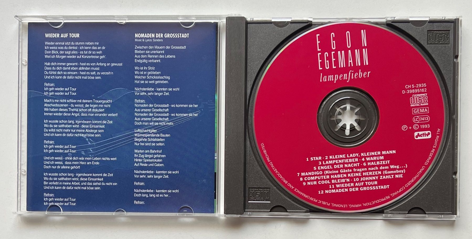 CDs: Egon Egemann / Lampenfieber – Gebraucht aus Näfels von rottabi 2