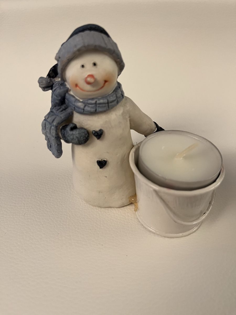 Alle Dekorationen: 2  Schneemann Teelichthalter Deko -  Winter – Gebraucht aus Lohn-Ammannsegg von panywa 2