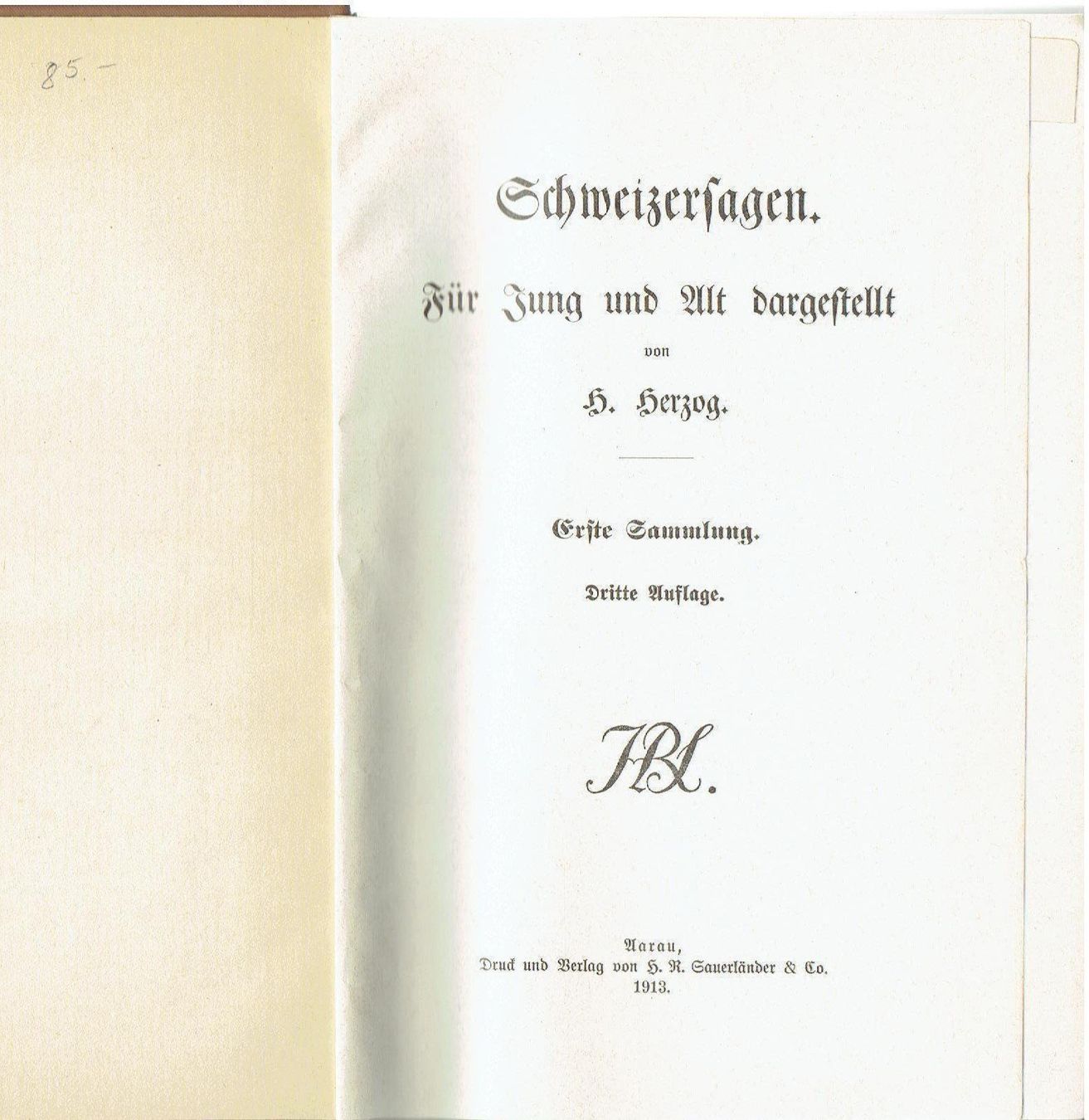 Libri: Schweizersagen, 1913 – Usato da Flims - Dorf venduto da Stagediver 1
