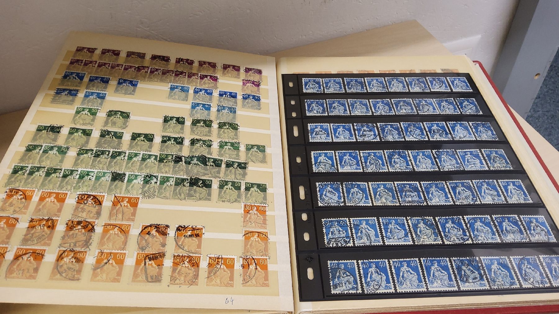 Tutti i francobolli: Alte Briefmarken Sammlung - Guter Zustand - Schweizer Werte  – Usato da Herisau venduto da Nluanalucas 4