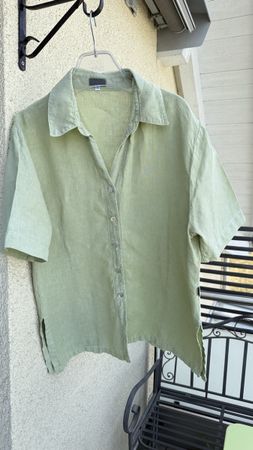 Top Leinenbluse von Deerberg XL