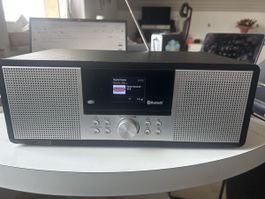 Digitalradio DAB+ FM Bluetooth AUX USB silber/schwarz guter 