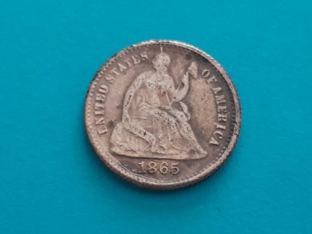 Alle Münzen: 1/2 Dime 1865, USA – Gebraucht aus Aarau von Reto_BA_01