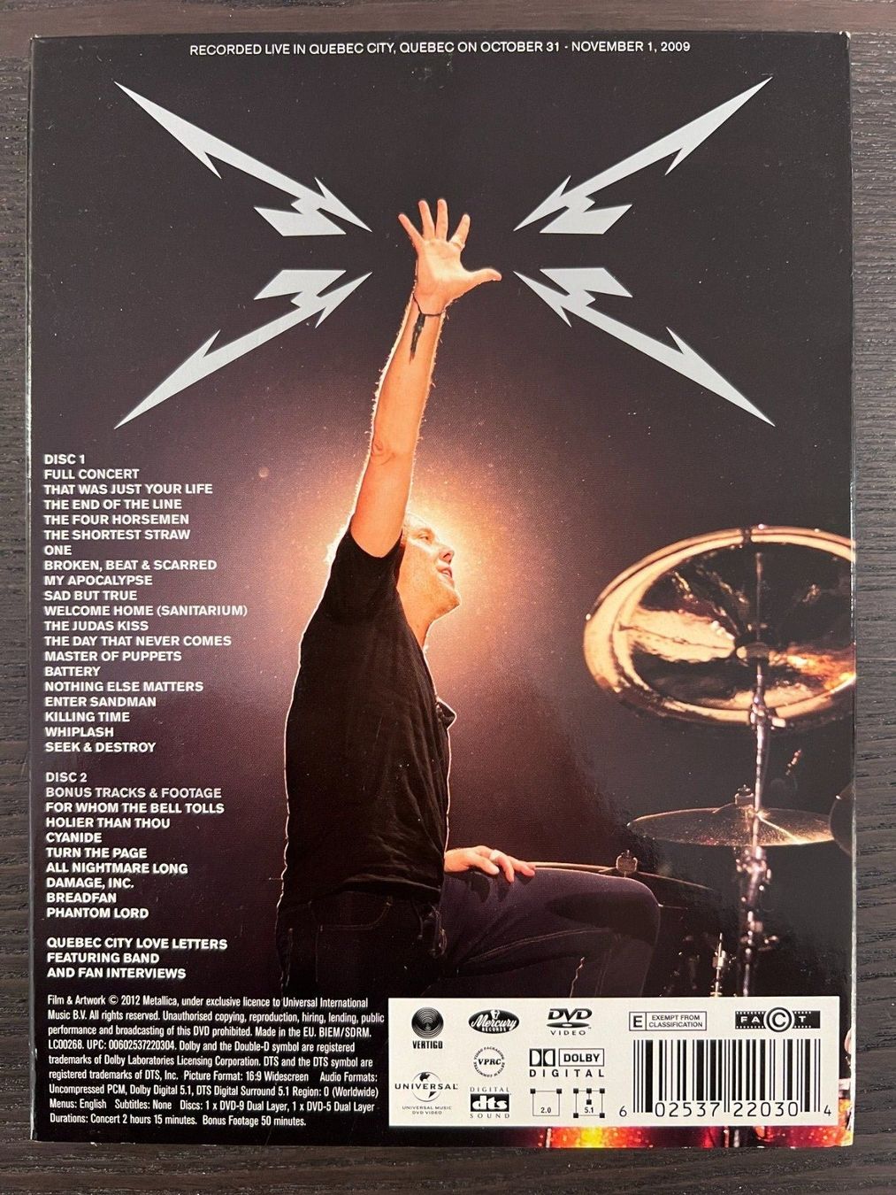 Tutti i DVDs: Metallica - Quebec Magnetic – Usato da Zürich venduto da FilmFreunde 1