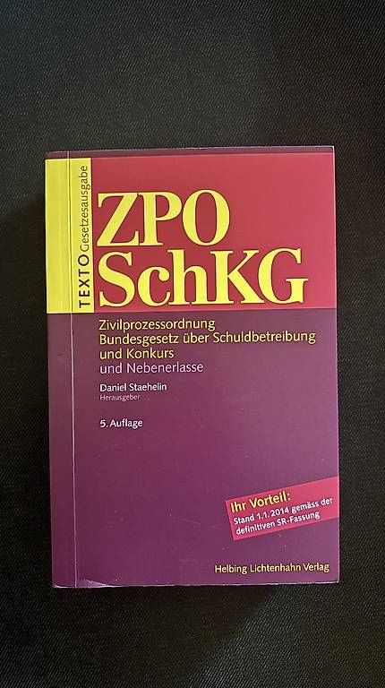 Libri: ZPO SchKG – Nuovo e nell'imballaggio originale da Merenschwand venduto da endinho