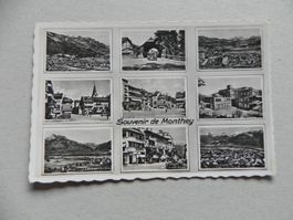 Ansichtskarte Monthey VS Wallis 1945