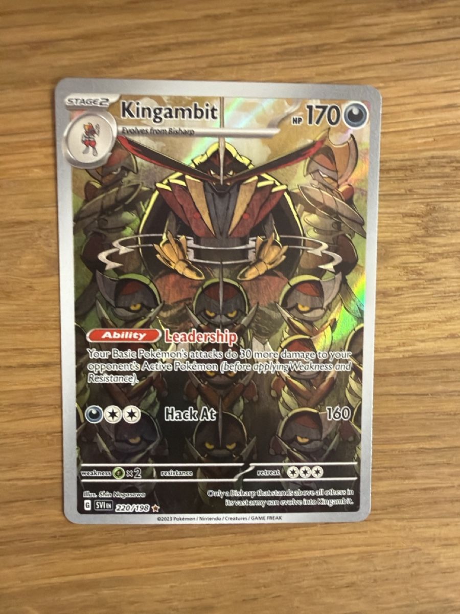 Cartoline: Pokémon EN Kingambit 220 – Nuovo e nell'imballaggio originale da Onex venduto da Shop2Rayan