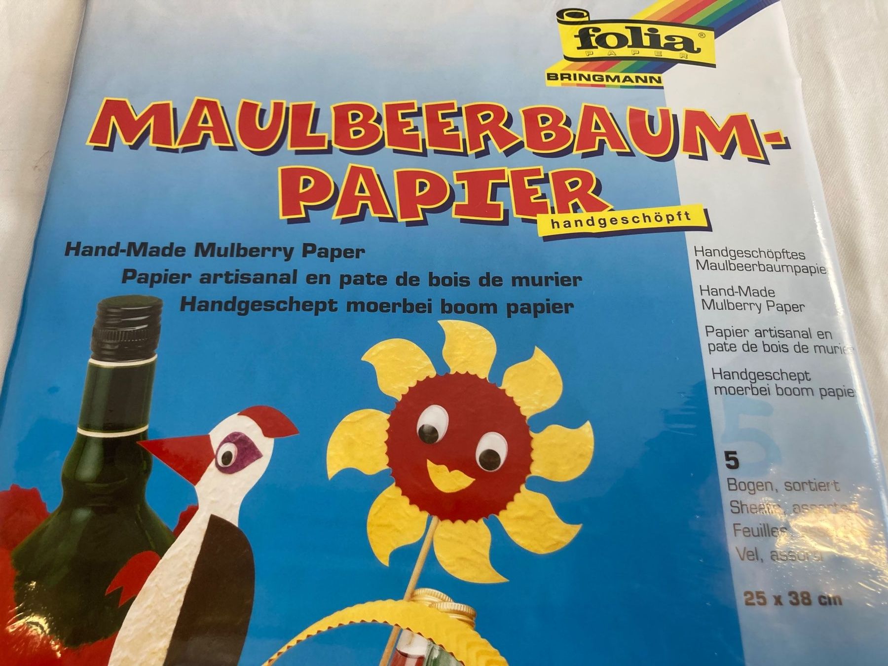 Papiere: Folia Maulbeerbaum-Papier, 5 Packungen a 5 Bogen – Neu und originalverpackt aus Neuenhof von jorogo 4