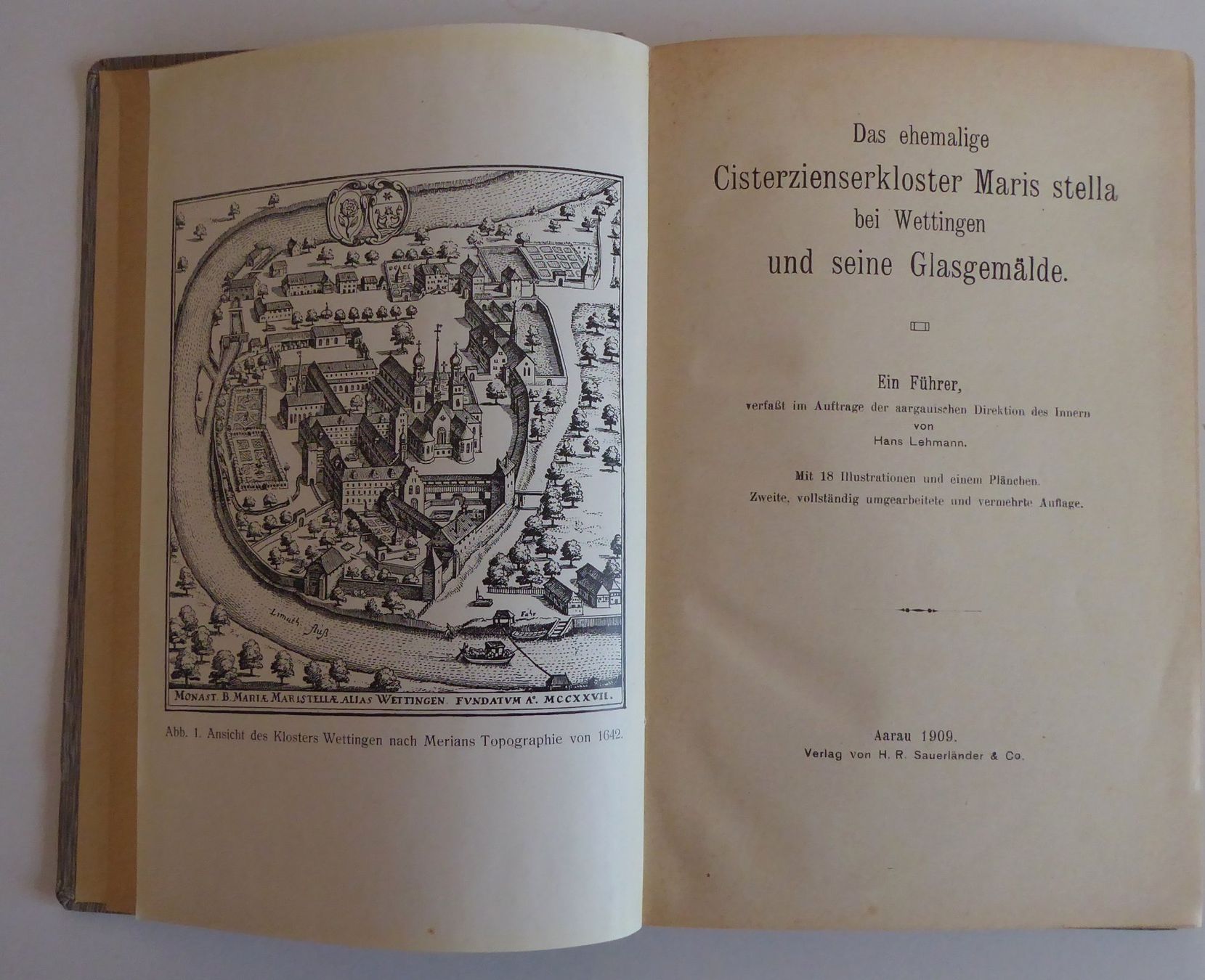 Livres: Buch Kloster Wettingen, Glasgemälde, Lehmann, Aarau 1909 – Neuf (Voir description) à Wettingen par tonia3 2