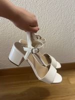 Highheels weiss mit Blockabsatz Grösse 39-40