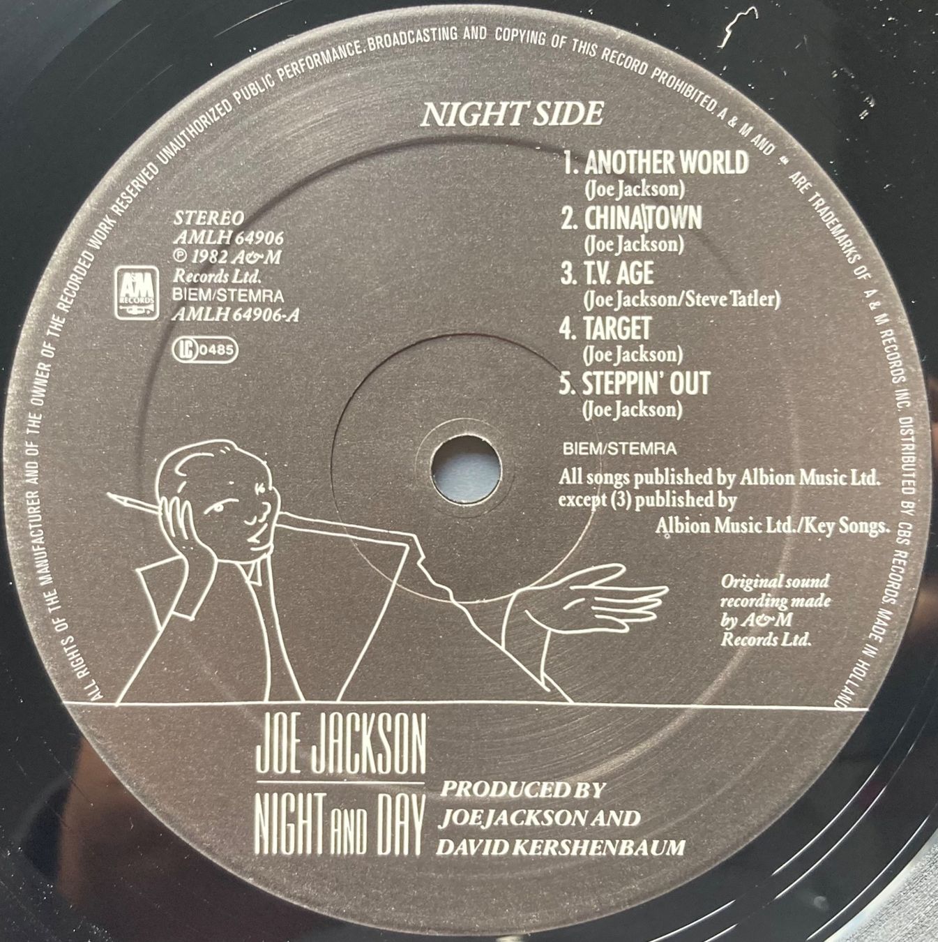 Vinyles: JOE JACKSON - NIGHT AND DAY – D'occasion à Poliez-Pittet par Newtown-Records 3