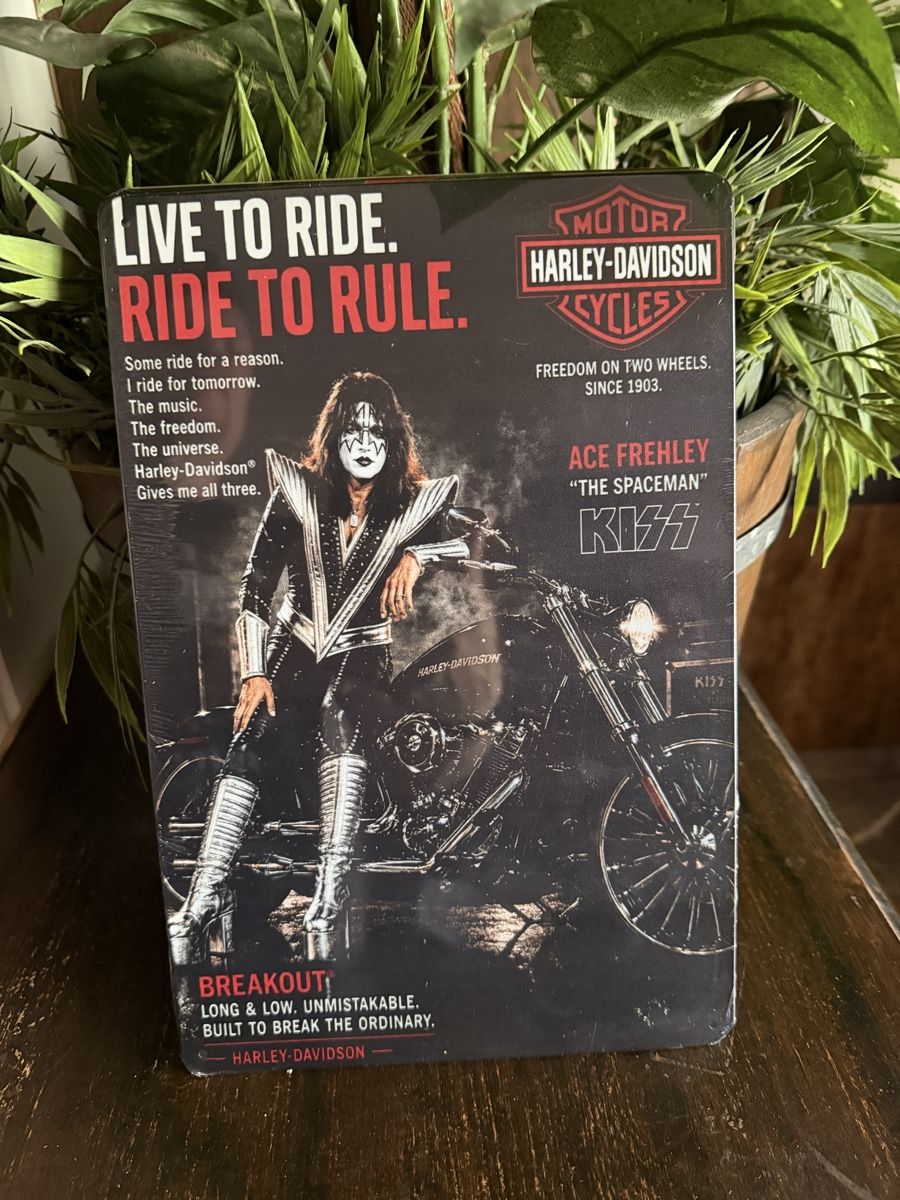 Harley-Davidson Schilder: KISS Blechschild US-Werbung, Ace Frehley – Neu und originalverpackt aus Gundetswil von swisskiss02