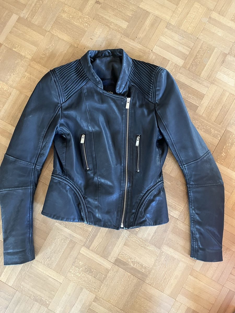 Maje Jacken: Maje Lederjacke schwarz Grösse 40  – Gebraucht aus Rümlang von fab_wct5