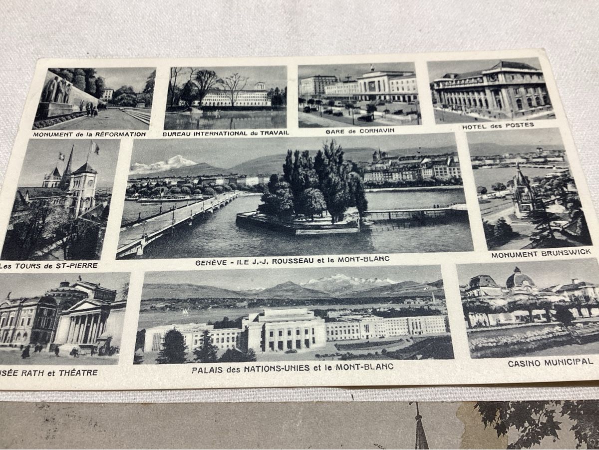 Cartoline postali: Genève 3 pièces dés 1911 – Usato da Luc (Ayent) venduto da Rebouille 1