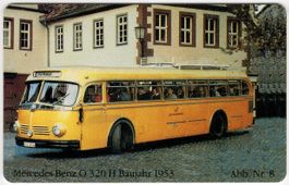 seltene Postauto Telefonkarte aus Deutschland im Folder