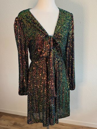 Pailletten-Kleid, NEU, Gr. S, NP 109.-