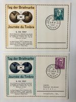 Tag der Briefmarken 1937, 2 vers. Karten, KP 125.--