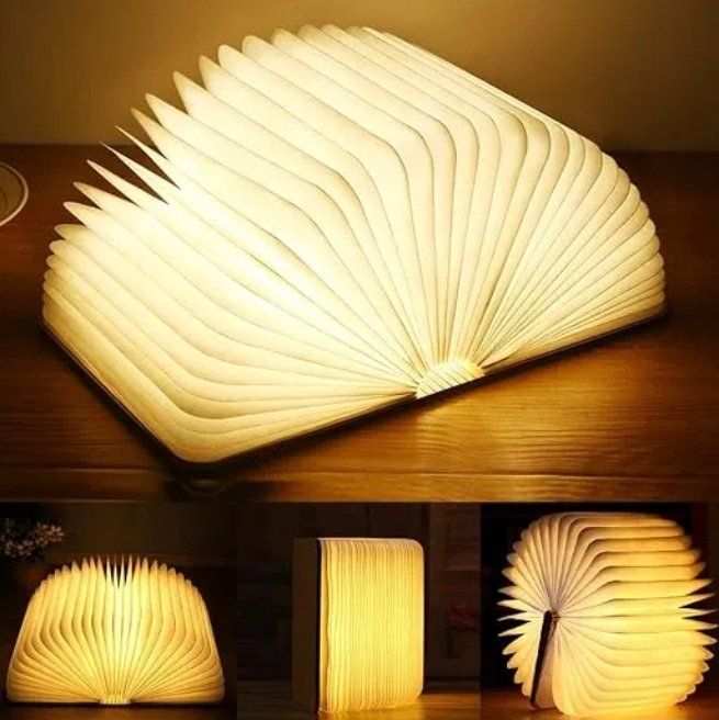 Lampade: Faltbare LED Buchlampe im Holz-Look – Nuovo e nell'imballaggio originale da Sins venduto da nushan 2