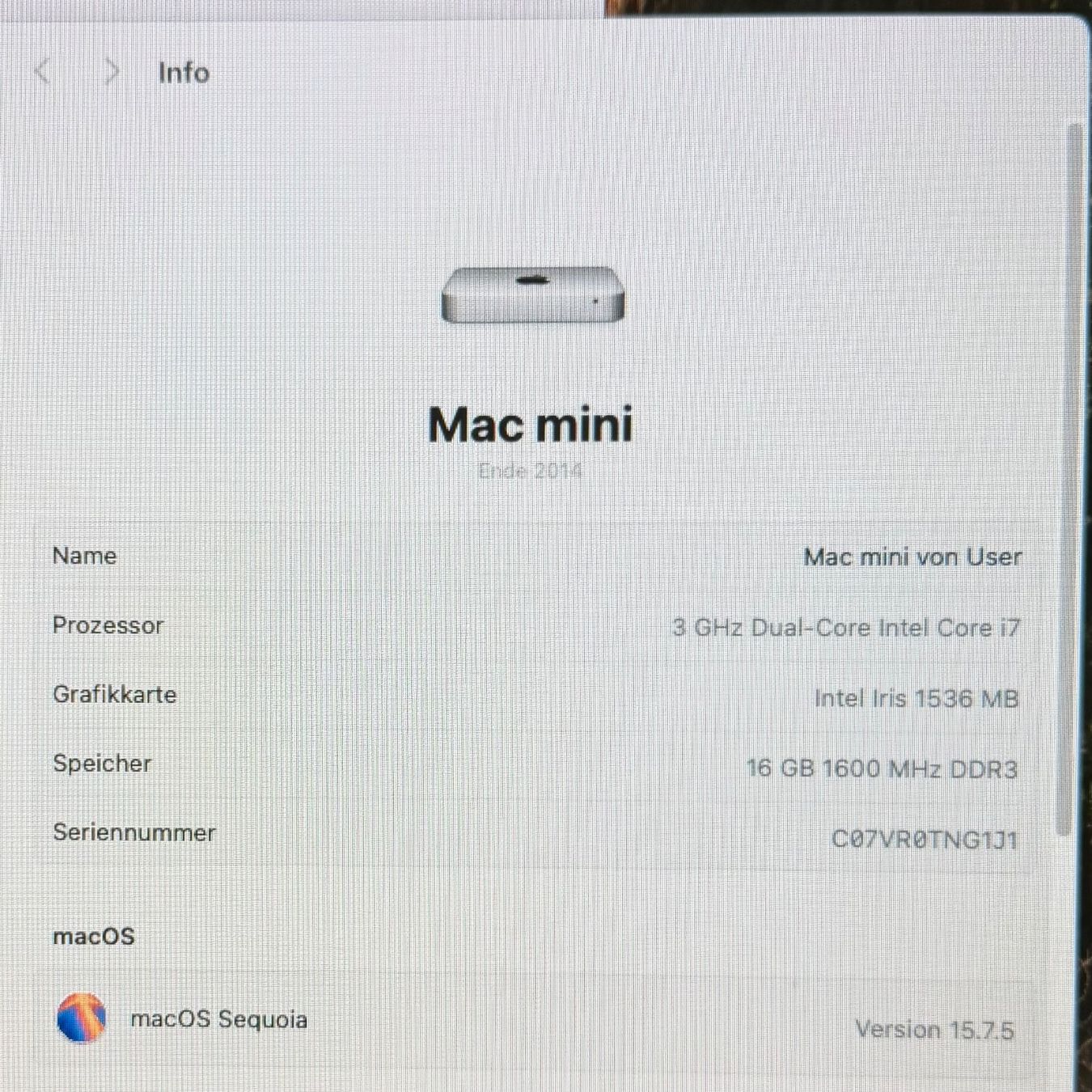 Apple PCs: Mac Mini Late 2014/i7 3.0Ghz/16GB/1TB – Gebraucht aus Tann von Speedesel 2