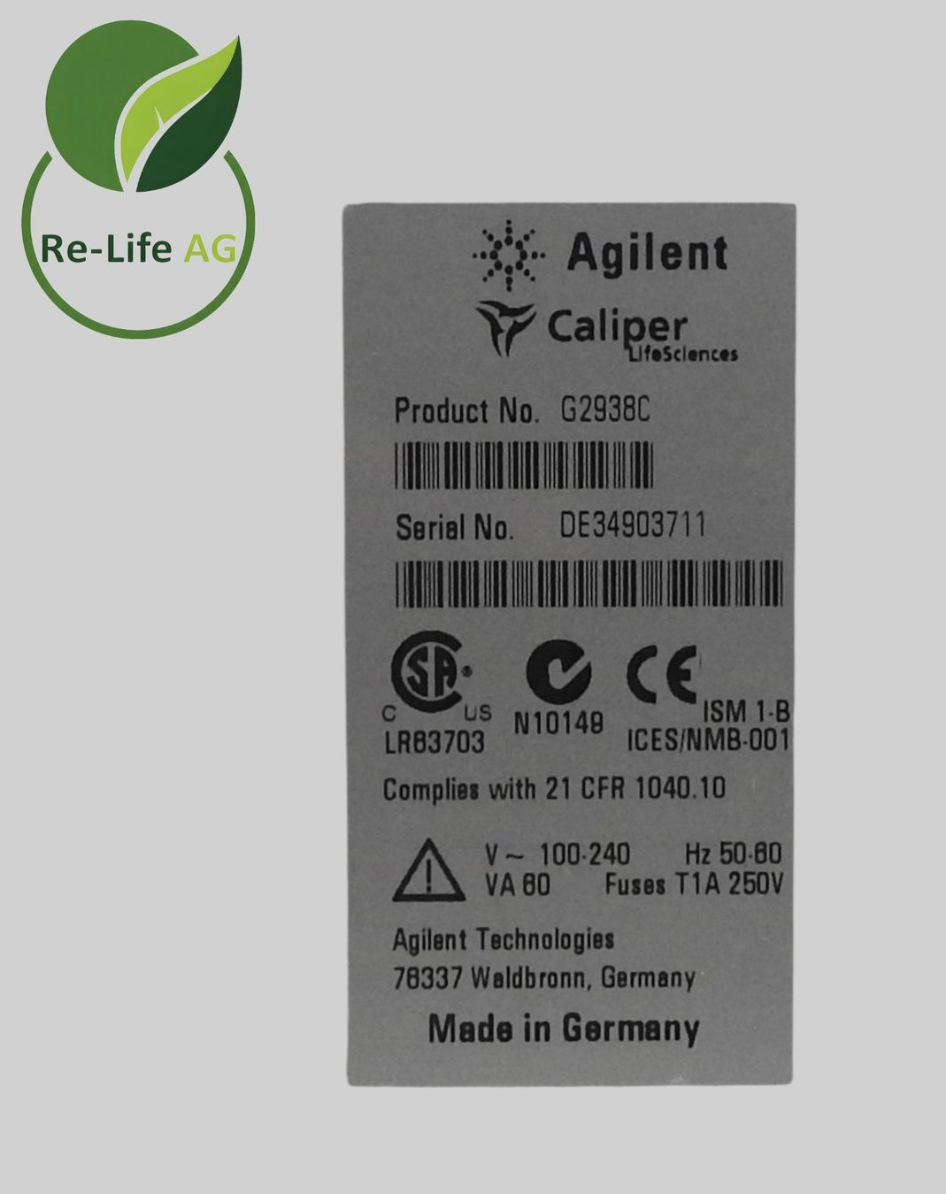Tutte le macchine: Agilent 2100 Bioanalyzer (G2938C) device – Usato da Reinach BL venduto da Re-LifeAG_Labor 7